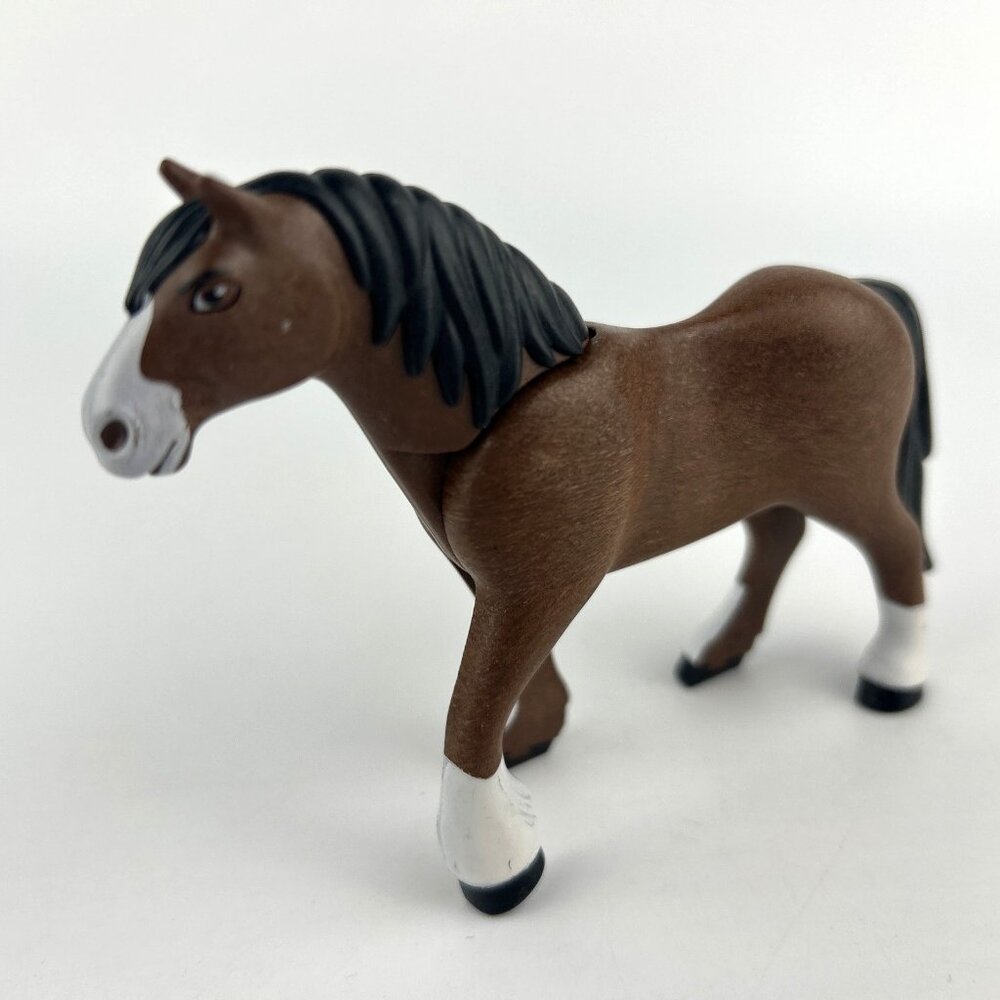 Playmobil Brown Horse Black Mane Figure for Western Ranch 2018